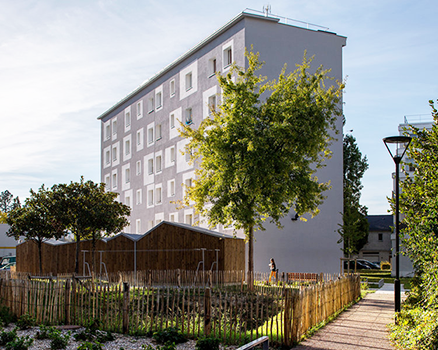 Réfection des façades et Aménagements des espaces extérieurs – Résidencialisation, Etienne Mahot Nantes